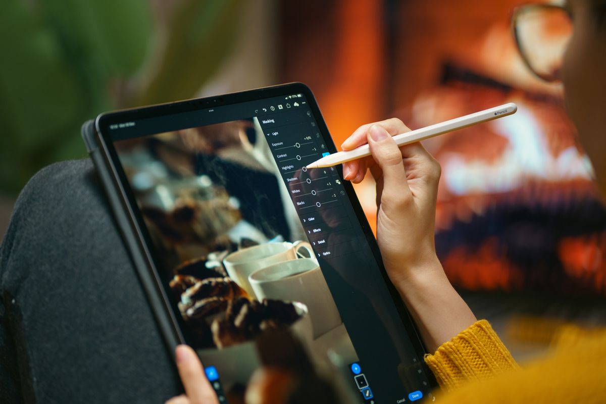 Retoque fotográfico en pantalla